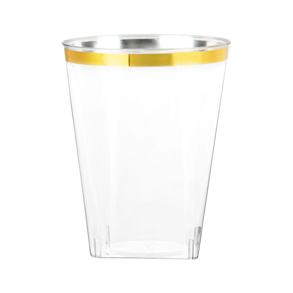 9oz Square Goldrim Tumbler