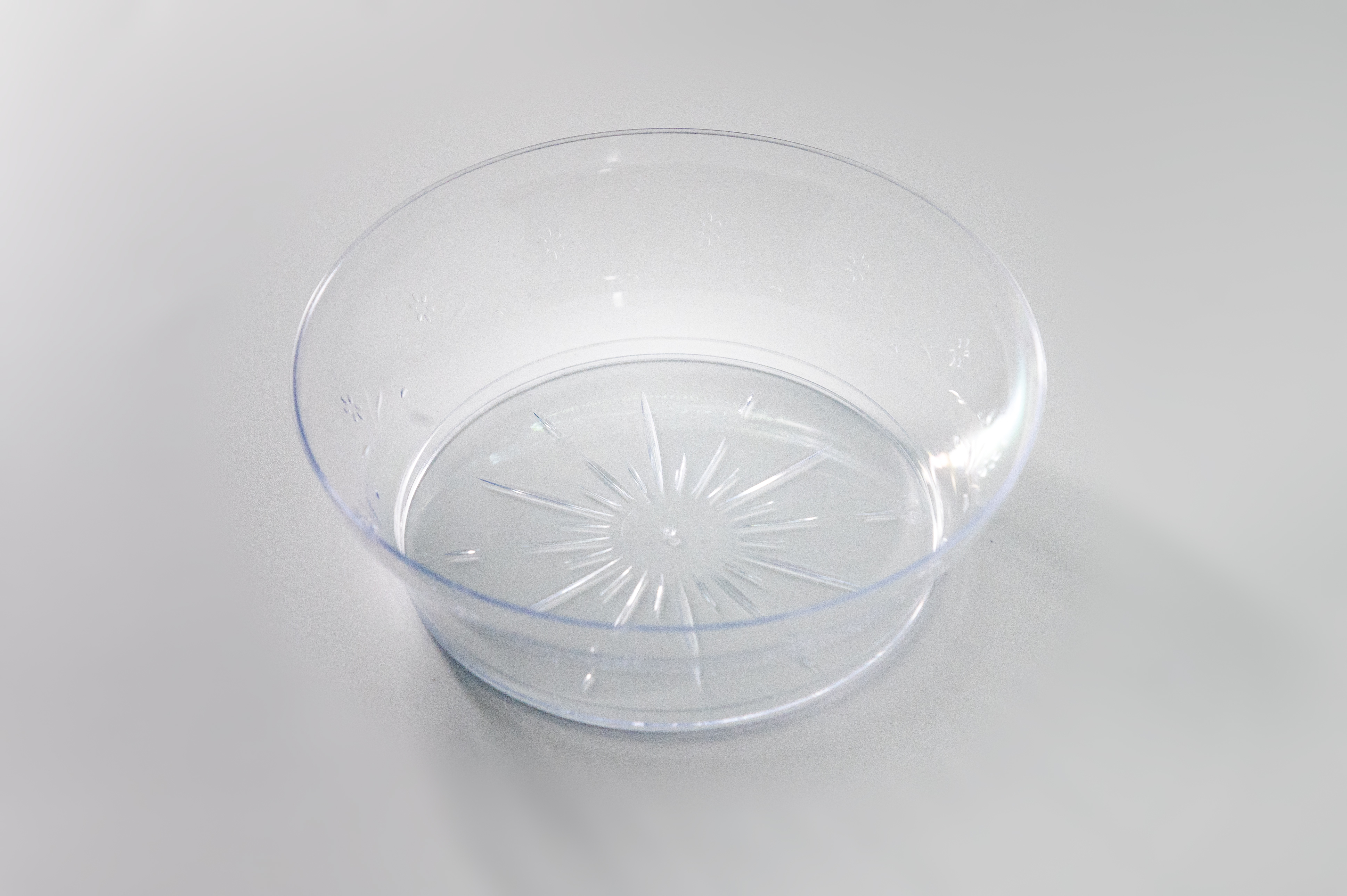 Saucing Bowl Clear Carving 6oz