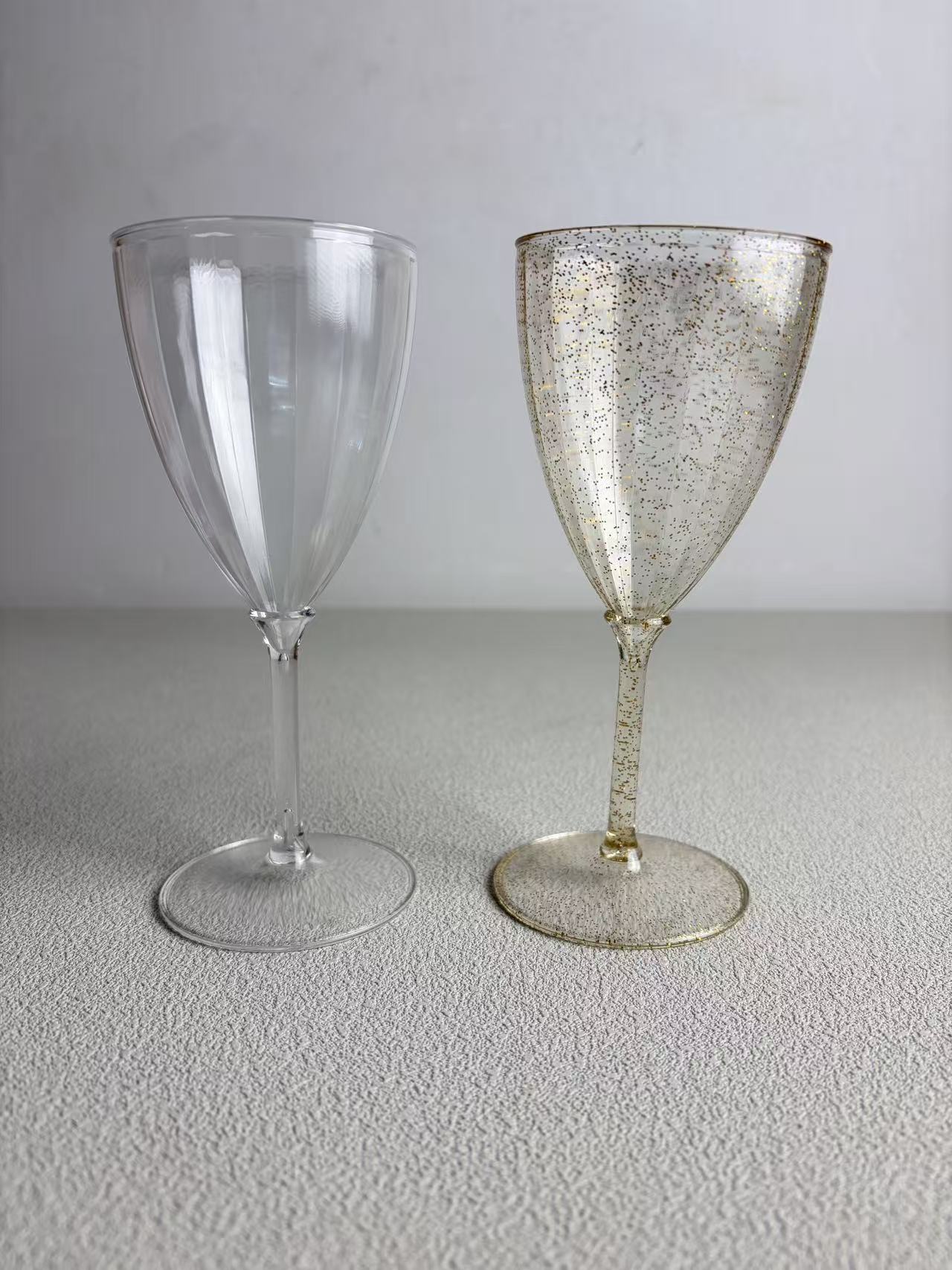Crystal wine glass clear